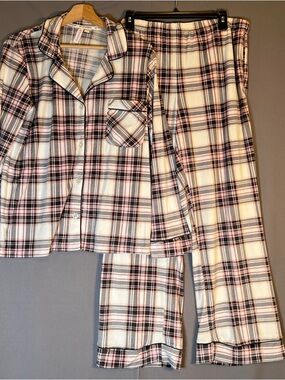 JOYSPUN Dreamy Soft Collection Pajama Night Set Long Sleeve & Pants SzL NWT